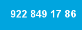 922 849 17 86 922 849 17 86